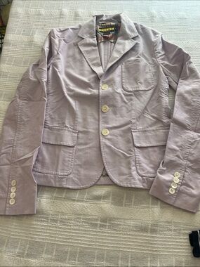 Ralph Lauren Light Lavender Cotton-Blend Blazer